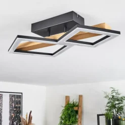 Luminaires Scandinaves-hofstein Plafonnier Tavon LED Écru, Noir, 1 lumière