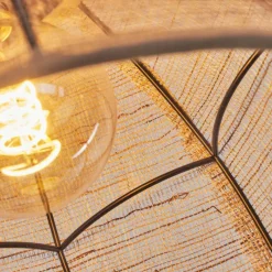 Lampes En Tissu-hofstein Plafonnier Tebary Noir, 1 lumière