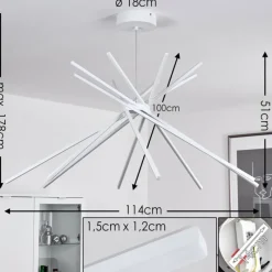 hofstein Plafonnier Teles LED Blanc, 1 lumière