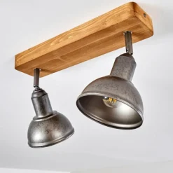 Luminaires Rustiques-hofstein Plafonnier Tholen Brun, 2 lumières