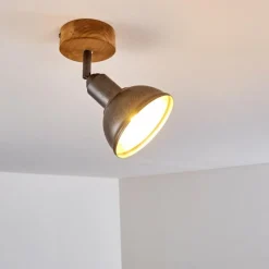 Luminaires Rustiques-hofstein Plafonnier Tholen Brun, 1 lumière