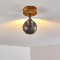Luminaires Rustiques-hofstein Plafonnier Tholen Brun, 1 lumière