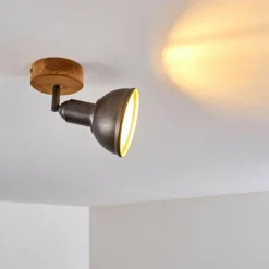 Luminaires Rustiques-hofstein Plafonnier Tholen Brun, 1 lumière