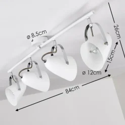 hofstein Plafonnier Tihila Blanc, 4 lumières* Spots Et Projecteurs