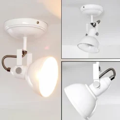 Lampes Industrielles-hofstein Plafonnier Tina Blanc, 1 lumière