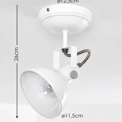 Lampes Industrielles-hofstein Plafonnier Tina Blanc, 1 lumière