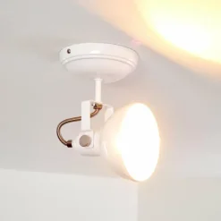 Lampes Industrielles-hofstein Plafonnier Tina Blanc, 1 lumière