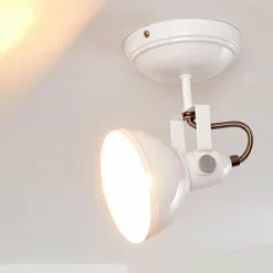 Lampes Industrielles-hofstein Plafonnier Tina Blanc, 1 lumière