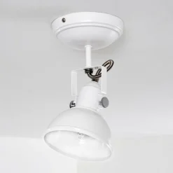 Lampes Industrielles-hofstein Plafonnier Tina Blanc, 1 lumière