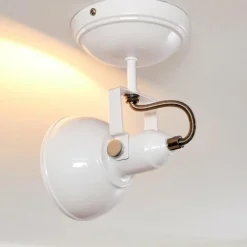 Lampes Industrielles-hofstein Plafonnier Tina Blanc, 1 lumière