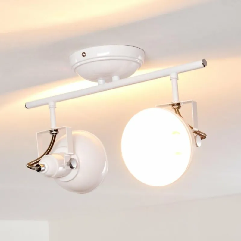 Lampes Industrielles-hofstein Plafonnier Tina Blanc, 2 lumières