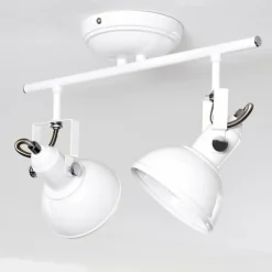 Lampes Industrielles-hofstein Plafonnier Tina Blanc, 2 lumières