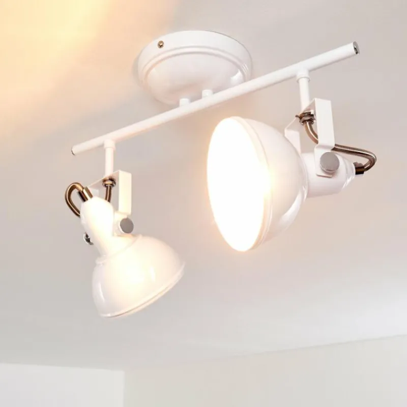 Lampes Industrielles-hofstein Plafonnier Tina Blanc, 2 lumières