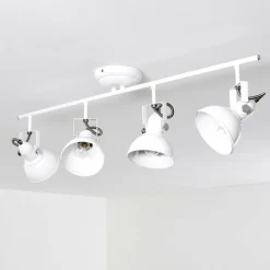 Lampes Industrielles-hofstein Plafonnier Tina Blanc, 4 lumières
