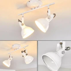 Lampes Industrielles-hofstein Plafonnier Tina Blanc, 2 lumières