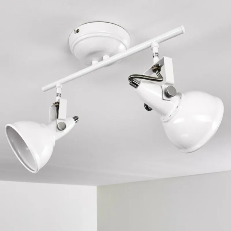 Lampes Industrielles-hofstein Plafonnier Tina Blanc, 2 lumières