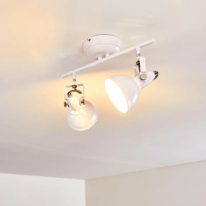 Lampes Industrielles-hofstein Plafonnier Tina Blanc, 2 lumières