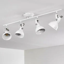 Lampes Industrielles-hofstein Plafonnier Tina Blanc, 4 lumières
