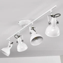 Lampes Industrielles-hofstein Plafonnier Tina Blanc, 4 lumières