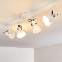 Lampes Industrielles-hofstein Plafonnier Tina Blanc, 4 lumières