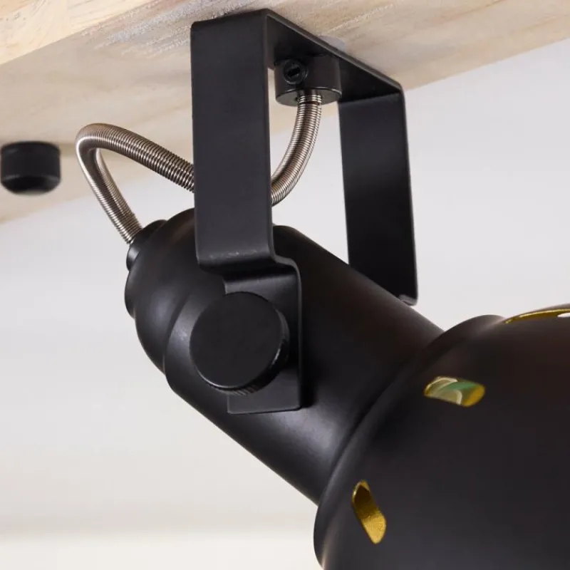 Lampes Dorées-hofstein Plafonnier Tina Bois clair, 4 lumières