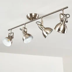 Lampes Industrielles-hofstein Plafonnier Tina Nickel mat, 4 lumières