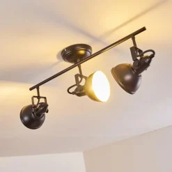 hofstein Plafonnier Tina Noir, 3 lumières* Spots Et Projecteurs