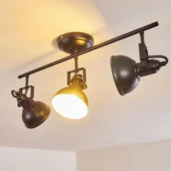 hofstein Plafonnier Tina Noir, 3 lumières* Spots Et Projecteurs