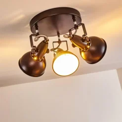 Lampes Industrielles-hofstein Plafonnier Tina Noir, 3 lumières