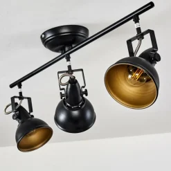 Lampes Industrielles-hofstein Plafonnier Tina Noir, 3 lumières