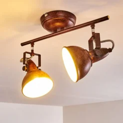 Lampes Industrielles-hofstein Plafonnier Tina Rouille, 2 lumières