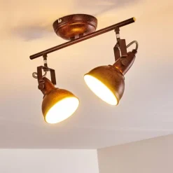 Lampes Industrielles-hofstein Plafonnier Tina Rouille, 2 lumières