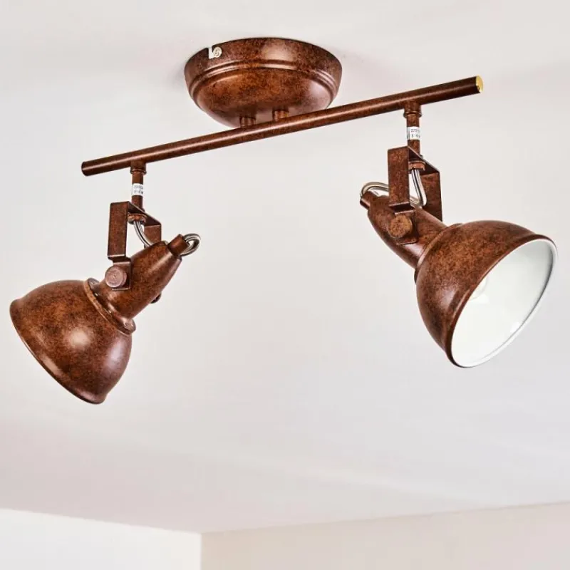 Lampes Industrielles-hofstein Plafonnier Tina Rouille, 2 lumières