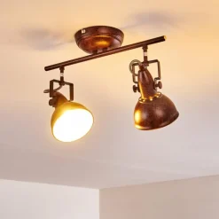 Lampes Industrielles-hofstein Plafonnier Tina Rouille, 2 lumières