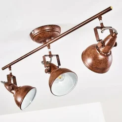 Lampes Industrielles-hofstein Plafonnier Tina Rouille, 3 lumières