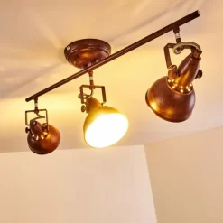 Lampes Industrielles-hofstein Plafonnier Tina Rouille, 3 lumières