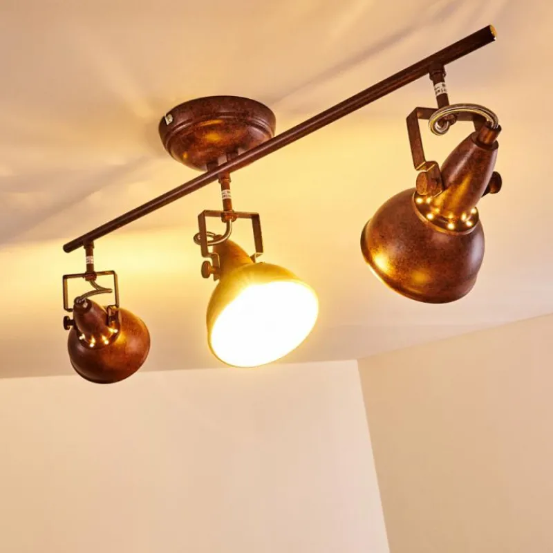 Lampes Industrielles-hofstein Plafonnier Tina Rouille, 3 lumières