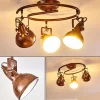 Lampes Industrielles-hofstein Plafonnier Tina Rouille, 3 lumières