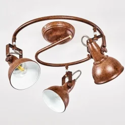 Lampes Industrielles-hofstein Plafonnier Tina Rouille, 3 lumières