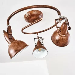 Lampes Industrielles-hofstein Plafonnier Tina Rouille, 3 lumières