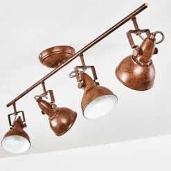 Lampes Industrielles-hofstein Plafonnier Tina Rouille, 4 lumières