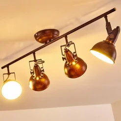 Lampes Industrielles-hofstein Plafonnier Tina Rouille, 4 lumières