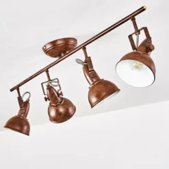 Lampes Industrielles-hofstein Plafonnier Tina Rouille, 4 lumières