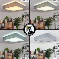 Lampes En Tissu-hofstein Plafonnier Tise LED Blanc, 1 lumière