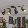 Lampes Dorées-hofstein Plafonnier Tita Noir, 4 lumières