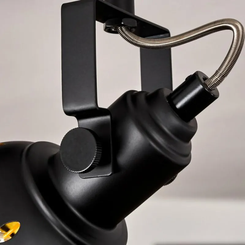 Lampes Dorées-hofstein Plafonnier Tita Noir, 4 lumières