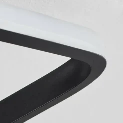 Luminaires Scandinaves-hofstein Plafonnier Tiutiella LED Brun, Couleur bois, Noir, 1 lumière