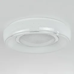 hofstein Plafonnier Tobosy LED Blanc, 1 lumière, Télécommandes