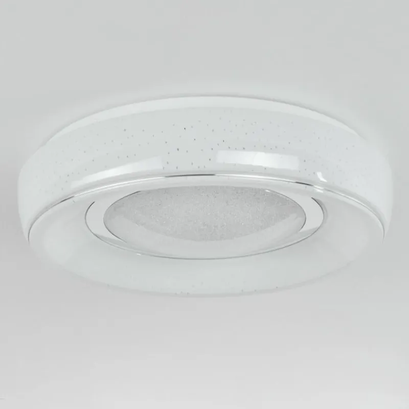 hofstein Plafonnier Tobosy LED Blanc, 1 lumière, Télécommandes