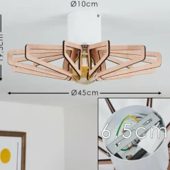 hofstein Plafonnier Togo Blanc, 1 lumière